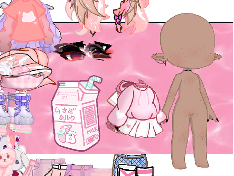 Play Aesthetic Gacha Pink Party Dress Up